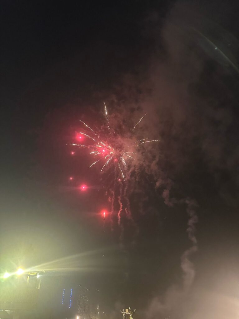晚上煙花